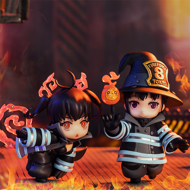 In Stock Original Qingcang Studio Fire Force Anime Fire Brigade Of Flames  Tamaki Kotatsu Maki Oze Cute Figure Doll Toys - Action Figures - AliExpress